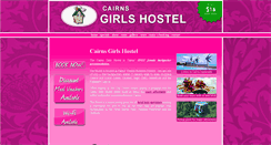 Desktop Screenshot of cairnsgirlshostel.com.au